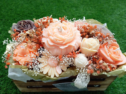 Centros flores velas  Personalizados