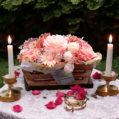 Centros flores velas  Personalizados